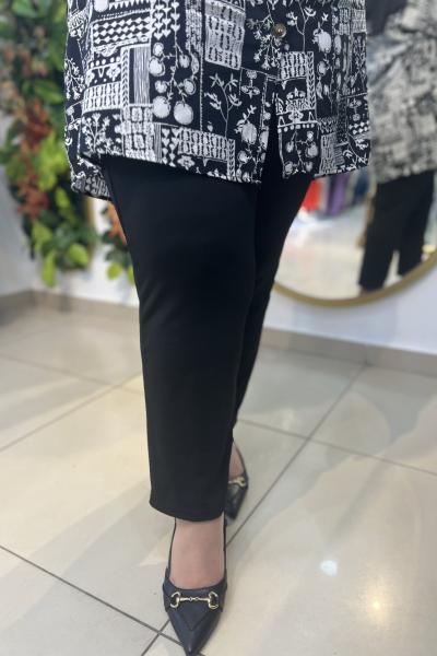 Büyük Beden Şardonlu  Havuç Model  Siyah Renk Siyah