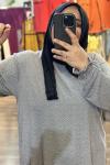 Büyük Beden Tunik Gri