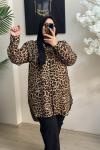 Büyük Beden Leopar Gömlek
