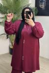 Büyük Beden Oysho  Tunik Yazlık Bordo