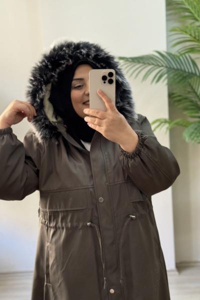 Büyük Beden Mont Yeşil Yeşil