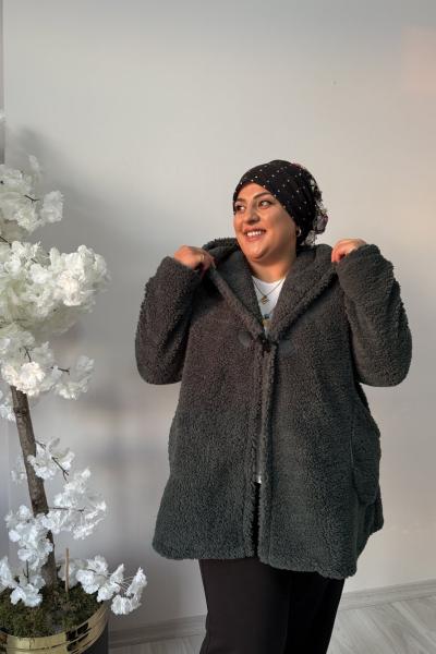 Büyük Beden Polar Giyçık Haki