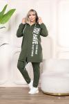 Büyük Beden Giyçık Takım Yeşil Yeşil