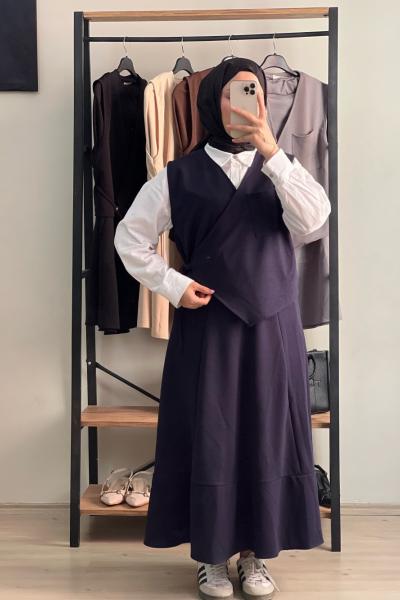 Etek Takım Lacivert Lacivert