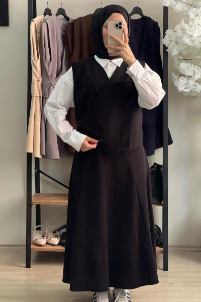 Etek Takım Siyah Renk Siyah